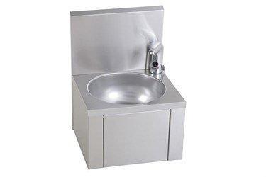 RVS Wasbak rond met rugwand | 38 x 35 cm, Zakelijke goederen, Horeca | Overige, Verzenden