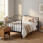 Bedframe 90x200 Metaal Zwart | Nieuw | Scherpe Prijs, Verstelbaar, 90 cm, Eenpersoons, Zwart