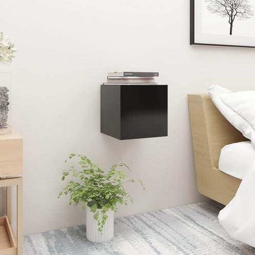 vidaXL Nachtkastje 30,5x30x30 cm spaanplaat zwart, Huis en Inrichting, Slaapkamer | Nachtkastjes, Nieuw, Minder dan 45 cm, Hout