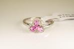 Ring - 14 karaat Geel goud Saffier - Diamant - Roze saffier, Nieuw