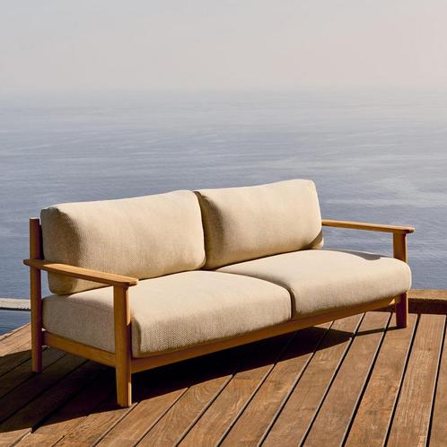 *WOONWINKEL* Kave Home Tirant Luxe Tuinbank Van Massief Teak, Tuin en Terras, Tuinsets en Loungesets, Nieuw, Verzenden