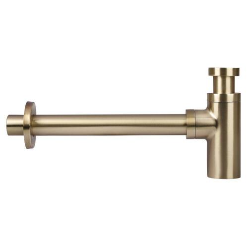 Differnz design sifon met muurbuis - mat goud, Doe-het-zelf en Verbouw, Sanitair, Nieuw, Verzenden
