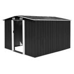 vidaXL Tuinschuur 257x298x178 cm metaal antracietkleurig, Verzenden, Nieuw