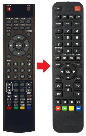 Lenco DVT-227 afstandsbedeining, Audio, Tv en Foto, Afstandsbedieningen, Verzenden