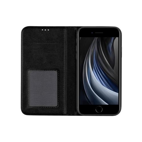PU Lederen Hoesje voor iPhone SE (2020) Zwart, Telecommunicatie, Mobiele telefoons | Toebehoren en Onderdelen, Bescherming, Nieuw