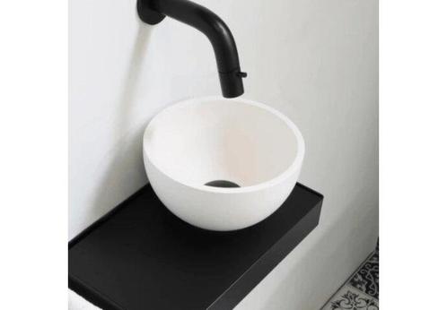 Fontein Opbouwkommen | Jazz XS - Opbouwkom polystone of, Huis en Inrichting, Badkamer | Badkamermeubels, Wastafelkast, Nieuw, Verzenden