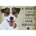 Wandbord - A House Is Not A Home Without A Jack Russell, Dieren en Toebehoren, Nieuw, Ophalen of Verzenden