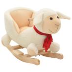 vidaXL Hobbeldier schaap met rugleuning 60x32x50 cm pluche, Verzenden, Nieuw