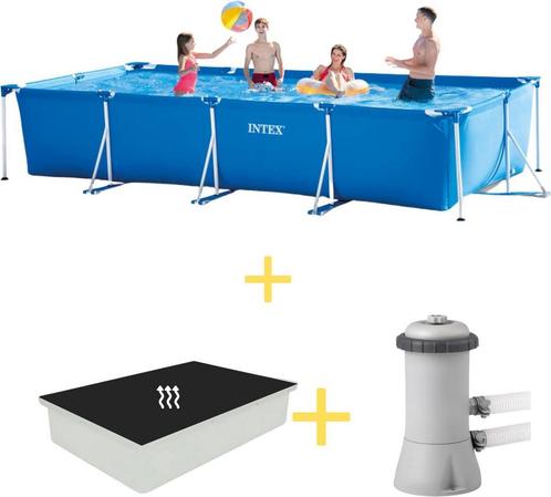 Intex Zwembad  Frame Pool  450 x 220 x 84 cm  Inclusief, Tuin en Terras, Zwembaden, 400 cm of meer, Rechthoekig, Nieuw, Opzetzwembad