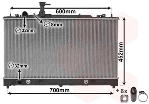 RADIATOR VOOR MAZDA 6 2002-2007 L32815200, Auto-onderdelen, Airco en Verwarming, Nieuw, Ophalen of Verzenden