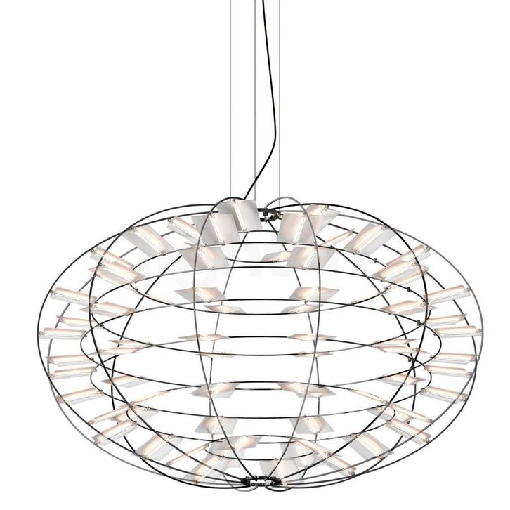 Nemo Chloris Hanglamp LED, nikkel (Hanglampen, Binnenlampen), Huis en Inrichting, Lampen | Hanglampen, Nieuw, Verzenden