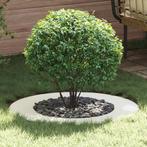 vidaXL Platte boomring Wit Ø50 / 80 cm Staal, Tuin en Terras, Bloembakken en Plantenbakken, Verzenden, Nieuw, Metaal, 60 tot 100 cm