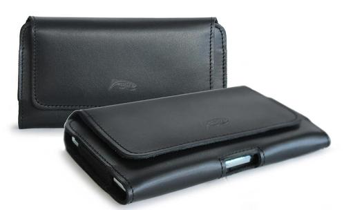 LURESKO FREYA XL Lederen Smartphone Riem Houder Glad Zwart L, Telecommunicatie, Mobiele telefoons | Hoesjes en Frontjes | Overige merken