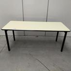 Set 2x werktafels tafels met formica rand 130x80 cm