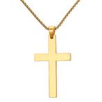 Fako Bijoux® - Ketting Met Kruisje XLarge - Kruis - 30x53mm, Sieraden, Tassen en Uiterlijk, Kettingen, Verzenden, Nieuw