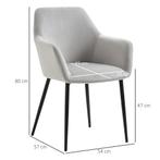 TRUUSK Eetkamerstoelen Set Van 2, Keukenstoel Met Rugleuning, Huis en Inrichting, Stoelen, Verzenden, Nieuw