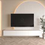 TV meubel zwevend 240cm - Elegance Collection - Mat Wit, Overige materialen, Nieuw, Ophalen of Verzenden, 200 cm of meer