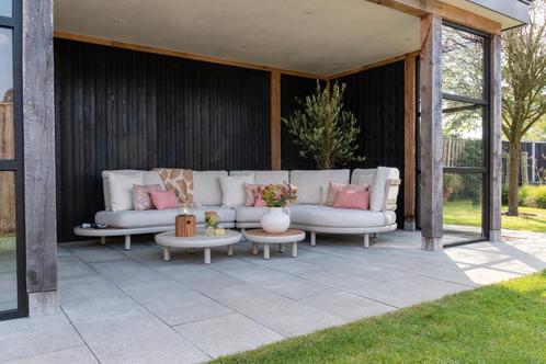 Breeze organische loungeset (L/R) - Naturel/Mokka, Tuin en Terras, Tuinsets en Loungesets, Loungeset, Nieuw, Hout, Verzenden