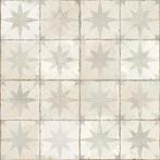 Vloertegel fs star w white wit 45x45cm 4 in 1 vloertegel, Nieuw, Keramiek, Ophalen of Verzenden, Vloertegels