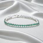 Zonder minimumprijs - Armband Verguld Smaragd - 18K goud, Nieuw