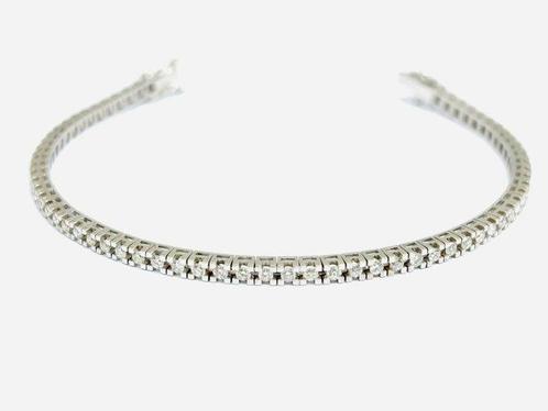 Armband - 18 karaat Witgoud - 4.35ct. tw. Diamant, Sieraden, Tassen en Uiterlijk, Armbanden