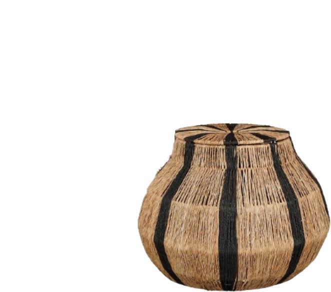 2dekans | Mica Decorations Liliano Opbergmand met Deksel –, Huis en Inrichting, Woonaccessoires | Schalen en Manden, Zo goed als nieuw