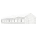 vidaXL Prieel met dak 20,07x4,08x3,22 m polyetheen wit, Verzenden, Nieuw