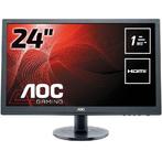AOC E2460Sh - 24 inch - 1920x1080 - Zwart (Monitoren), Nieuw, Verzenden