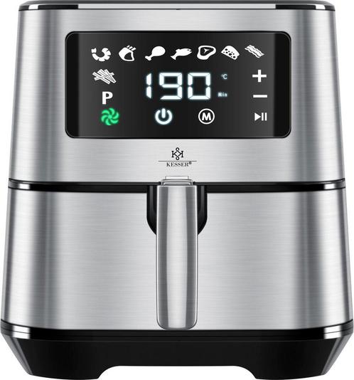 KESSER® RVS Airfryer XXL - 5,5L - Heteluchtfriteuse - 1700W, Witgoed en Apparatuur, Eierkokers, Nieuw, Verzenden