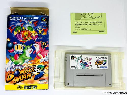 Super Famicom - Super Bomberman 3, Spelcomputers en Games, Games | Nintendo Super NES, Gebruikt, Verzenden