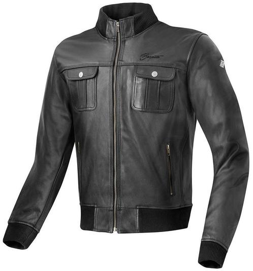 Bogotto Brooklyn Zwart Leren Motorjas, Motoren, Kleding | Motorkleding, Heren, Nieuw met kaartje, Jas | textiel, Verzenden