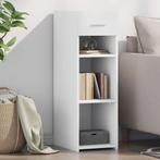 vidaXL Dressoir 30x42,5x93 cm bewerkt hout wit, Minder dan 50 cm, Verzenden, Nieuw, 25 tot 50 cm