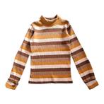 Ribbed striped shirt turtleneck - 6/8Y, Verzenden, Nieuw
