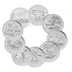 Lunar II serie 1 kg munten 2008 t/m 2019, Zilver, Losse munt, Verzenden