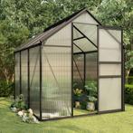 vidaXL Tuinkas 3,61 m³ aluminium antracietkleurig, Verzenden, Nieuw