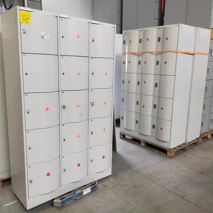 15-deurs CP lockerkast MET SCHADE - 195x115x48 cm, Huis en Inrichting, Kasten | Lockerkasten, Ophalen of Verzenden