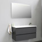 Badkamermeubel BWS Pepper Acryl Wastafel Incl Spiegel Met, Ophalen of Verzenden, Nieuw, Bad