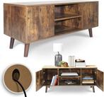 TV-Kast - Retro stijl - Spaanplaat klasse E1 - 110 x 50 x 40, Huis en Inrichting, Kasten | Computermeubels, Verzenden, Nieuw