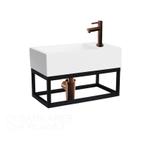 Sani Royal Fontein Frame Mat Zwart Solid Surface, Tuin en Terras, Waterpartijen en Fonteinen, Nieuw