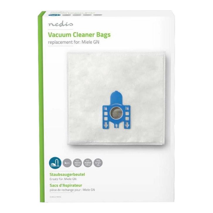 Nedis Stofzuigerzak Miele GN – DUBG221MIE4 – 4 Stuks, Witgoed en Apparatuur, Stofzuigers, Nieuw, Ophalen of Verzenden