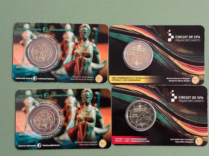 België. 2 Euro 2025 4x Coincard (Zonder Minimumprijs), Postzegels en Munten, Munten | Europa | Euromunten