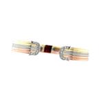 Gouden vintage bangle met diamant 14 krt, Ophalen of Verzenden, Nieuw