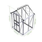 Royal Well Tuinkas Birdlip 44 Zwart Veiligheidsglas, Tuin en Terras, Kweekspullen, Nieuw