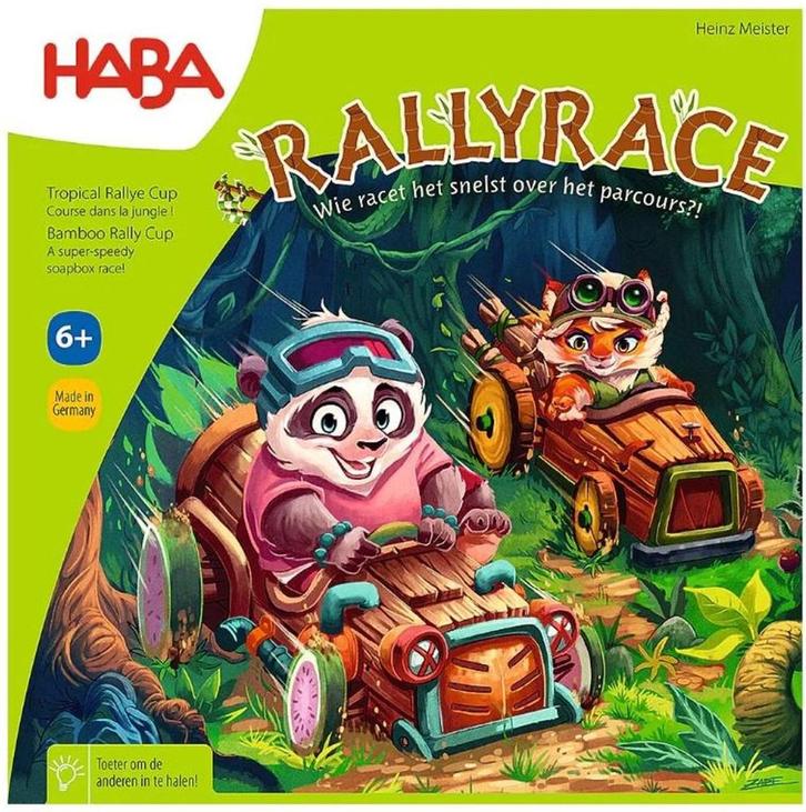 Rallyrace - Educatief Spel | Haba - Kinderspellen, Hobby en Vrije tijd, Gezelschapsspellen | Bordspellen, Nieuw, Verzenden