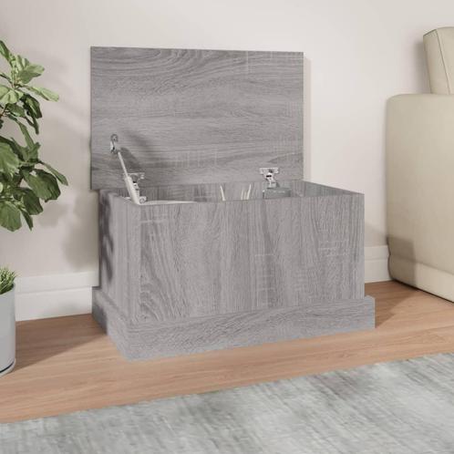 vidaXL Opbergbox 50x30x28 cm bewerkt hout grijs sonoma, Huis en Inrichting, Woonaccessoires | Kisten, Nieuw, Verzenden
