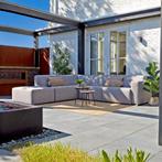 *WOONWINKEL* Grote Hoek Loungeset All-weather Met Hocker Lin, Tuin en Terras, Tuinsets en Loungesets, Verzenden, Nieuw