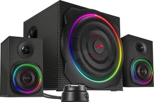 Trust Gaming Gravity Carbon RGB 2.1 Subwoofer System, Computers en Software, Pc speakers, Ophalen of Verzenden