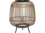 Mica Decorations Nimes Tafellamp - H37 x Ø29 cm - Bamboe -, Huis en Inrichting, Lampen | Tafellampen, Verzenden, Nieuw