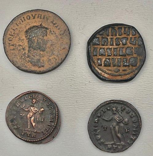 Byzantijnse Rijk, Romeinse Rijk Lot du 4 monnaie 3e et 12e, Postzegels en Munten, Munten | Europa | Niet-Euromunten