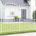 vidaXL Tuinhek Woerden Wit 240 x 215 cm Poedergecoat staal, Verzenden, Nieuw, IJzer